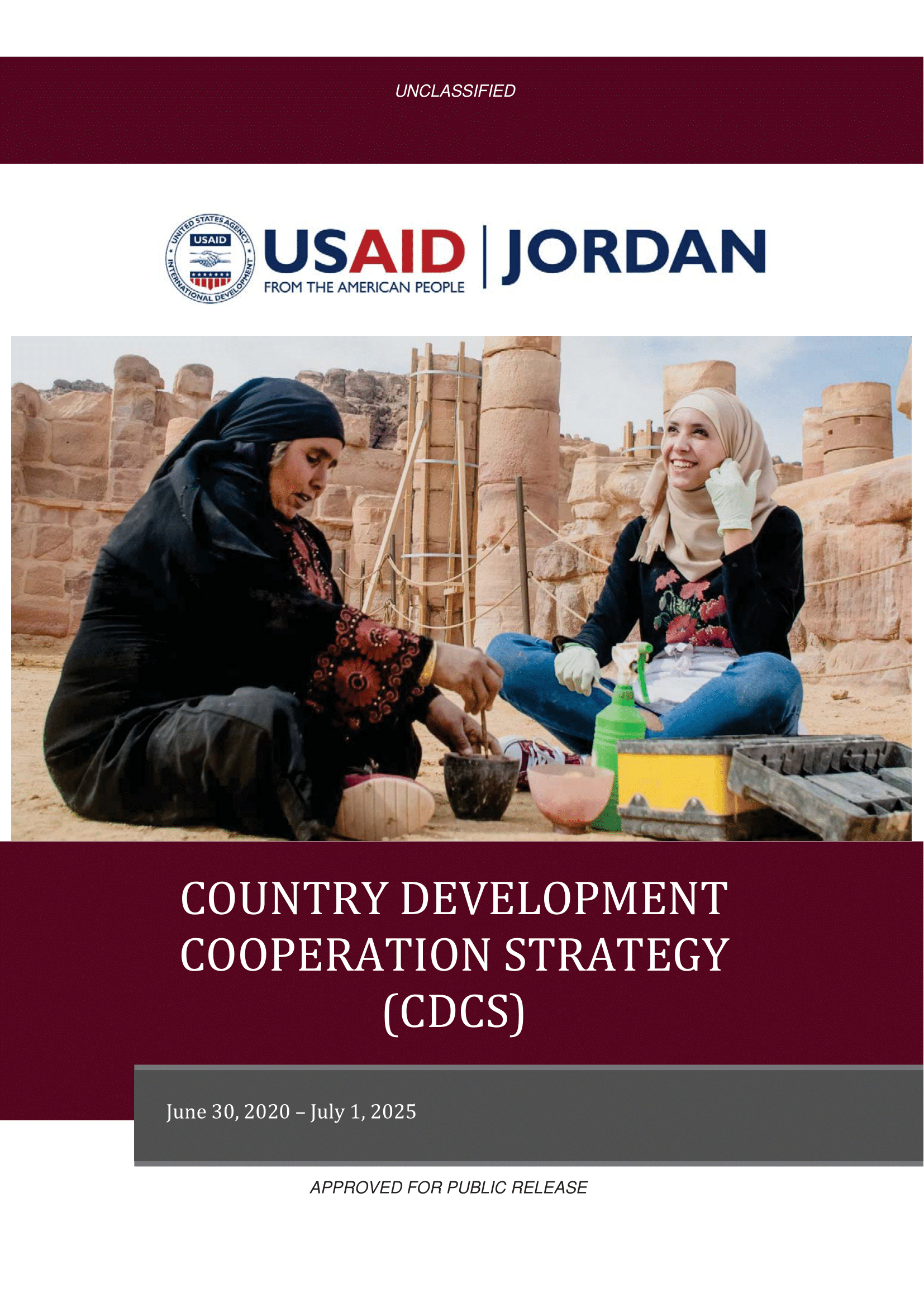 Jordan Country Development Cooperation Strategy 2020-2025