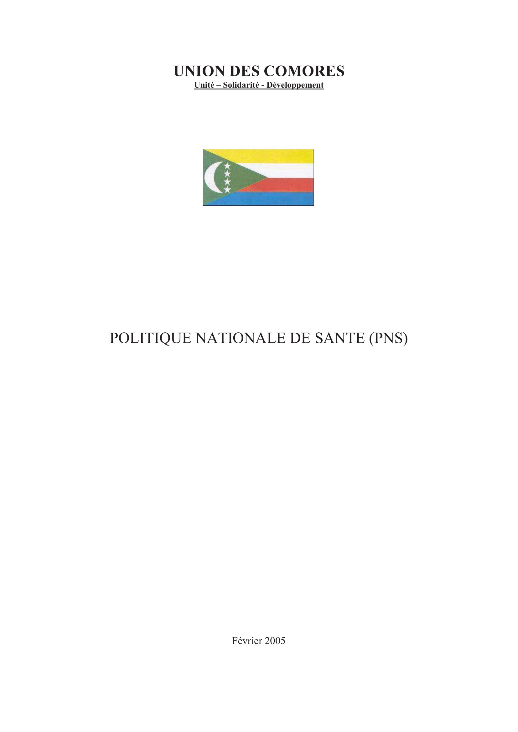 Politique nationale de santé